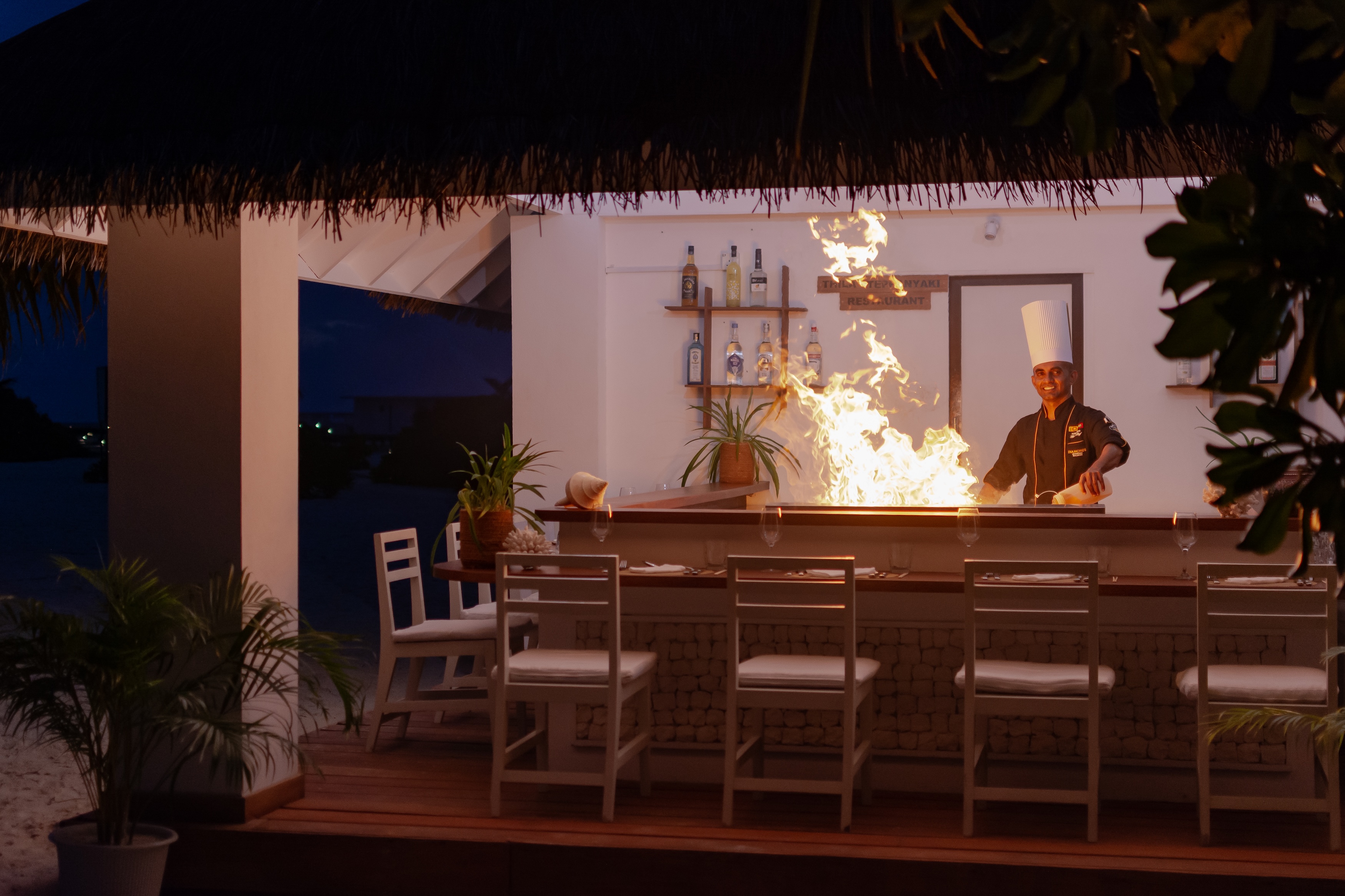 Thila Japanese Restaurant at Diamonds Athuruga Maldives