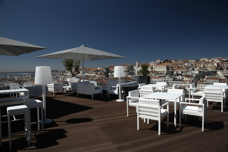 Restaurants ROOFTOP BAR & LOUNGE Lisbon Hotel Portugal Boutique
