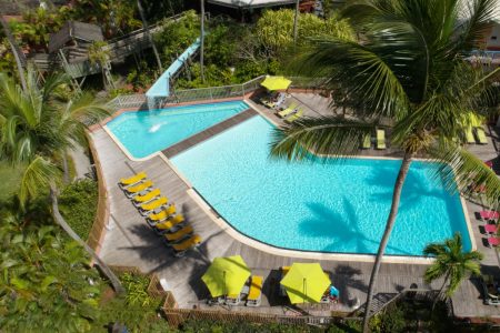 Piscine avec cascade du Carayou Hotel & SPA - Les Trois Îlets - Martinique