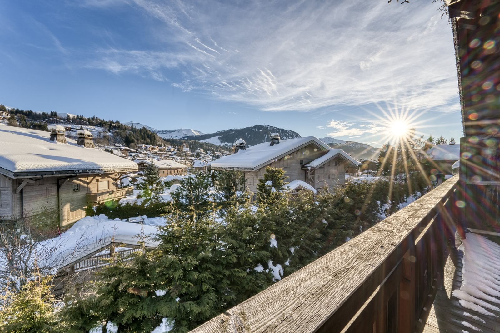 Terrasse Suite Privilège Les Loges Blanches hôtel 4 étoiles à Megève