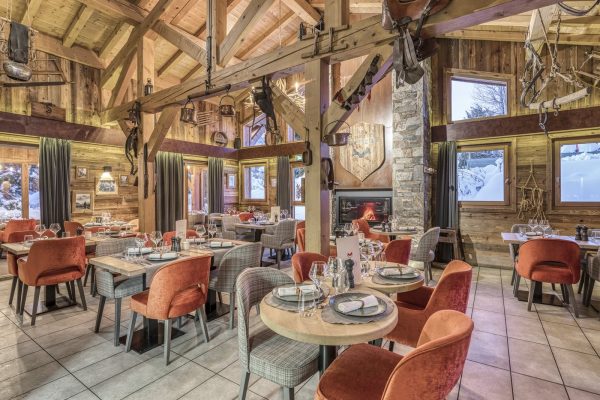 Restaurant La Table des Cochers aux Loges Blanches hôtel 4 étoiles à Megève
