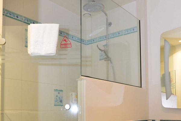Salle de bain  Hôtel le Fleur d'Epée - chambres double